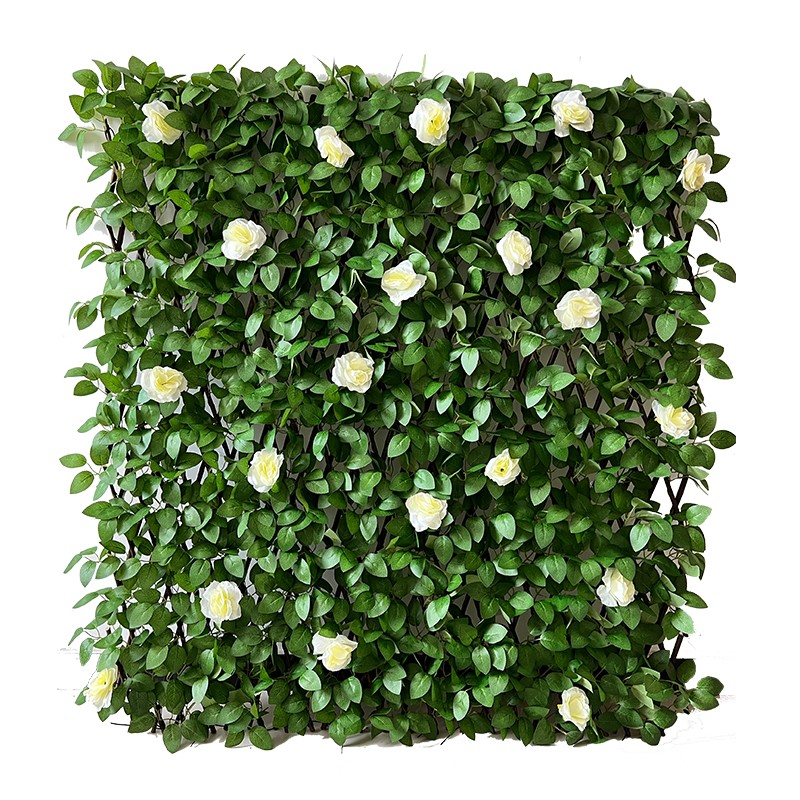 Bormann Dekorativna sintetička ograda 1x2m sa bij. ružama BPN1204