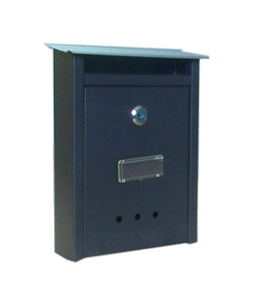 Poštansko sanduče 250x53x180mm Tip 02 crno/crno