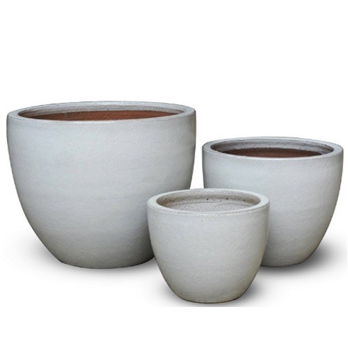 TKPOTTERY Saksija keramicka L38xW38XH32cm EGG 38/38