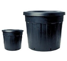 Nuova Pasquini e Bini Saksija plastična 49/45x36cm crna 45Lit ETNA