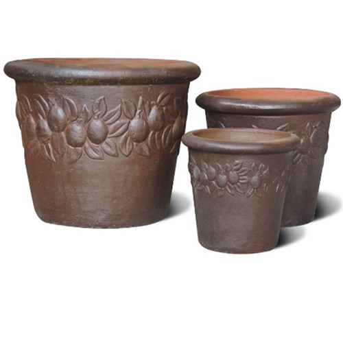 TKPOTTERY Saksija terakota Fi64xH51cm OLIVE PLANTER 64