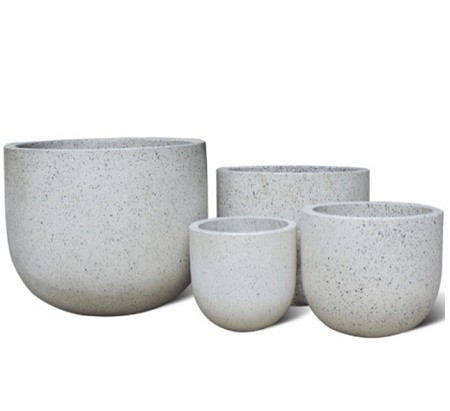 TKPOTTERY Saksija Fibercement L22xW22xH21cm FRENCH WHITE 22