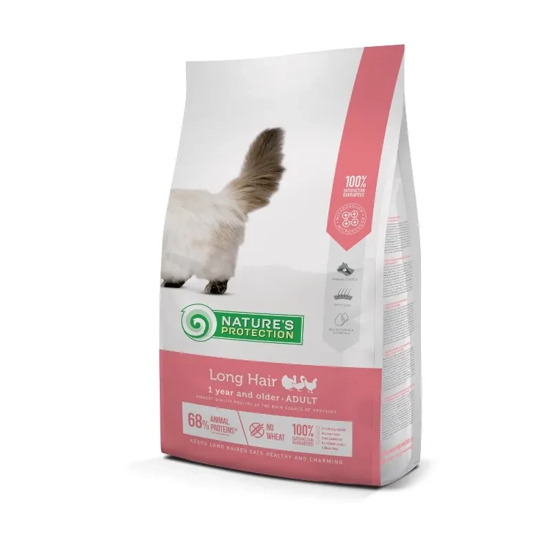 Nature'S Protection Suva Hrana Za Odrasle Mačke Sa Dugom Dlakom Duga Dlaka 2Kg