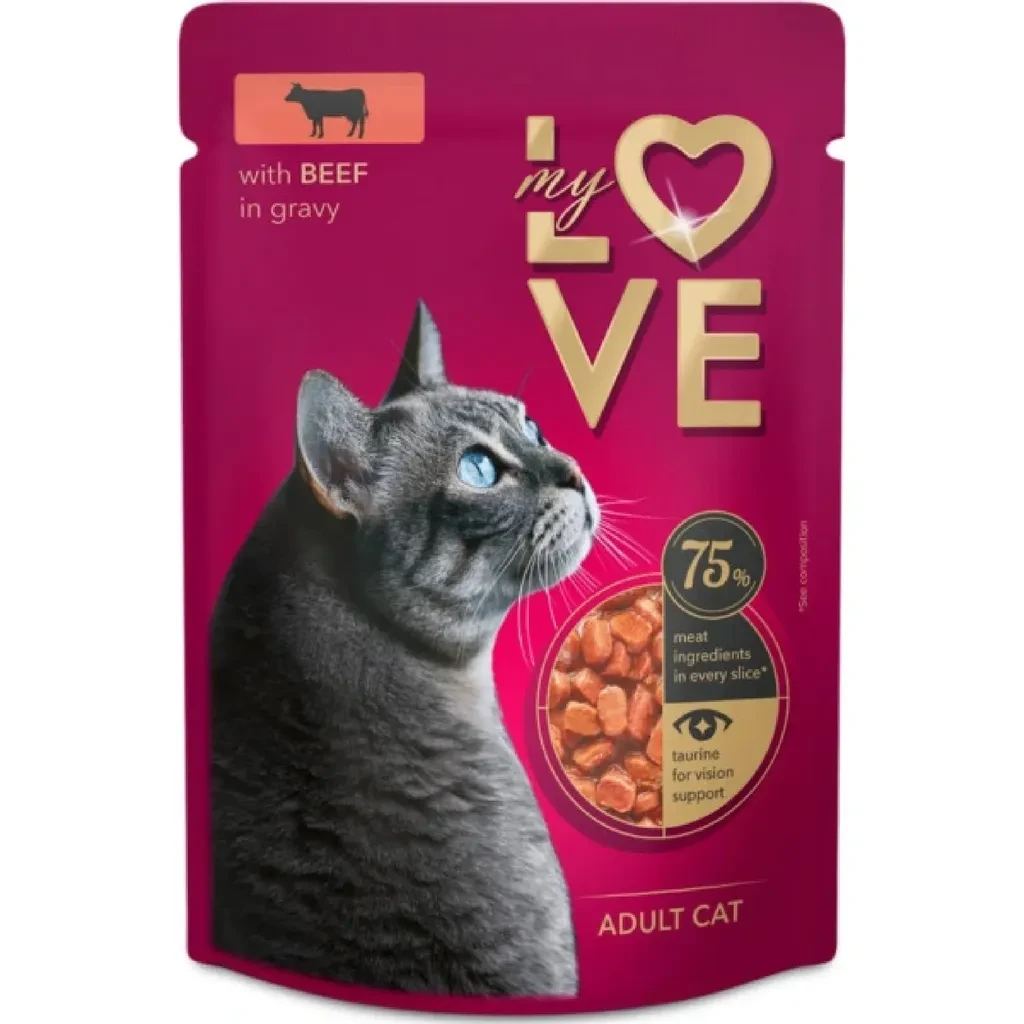 My Love  Mokra Hrana Za Mačke  Teletina U Sosu 85 G