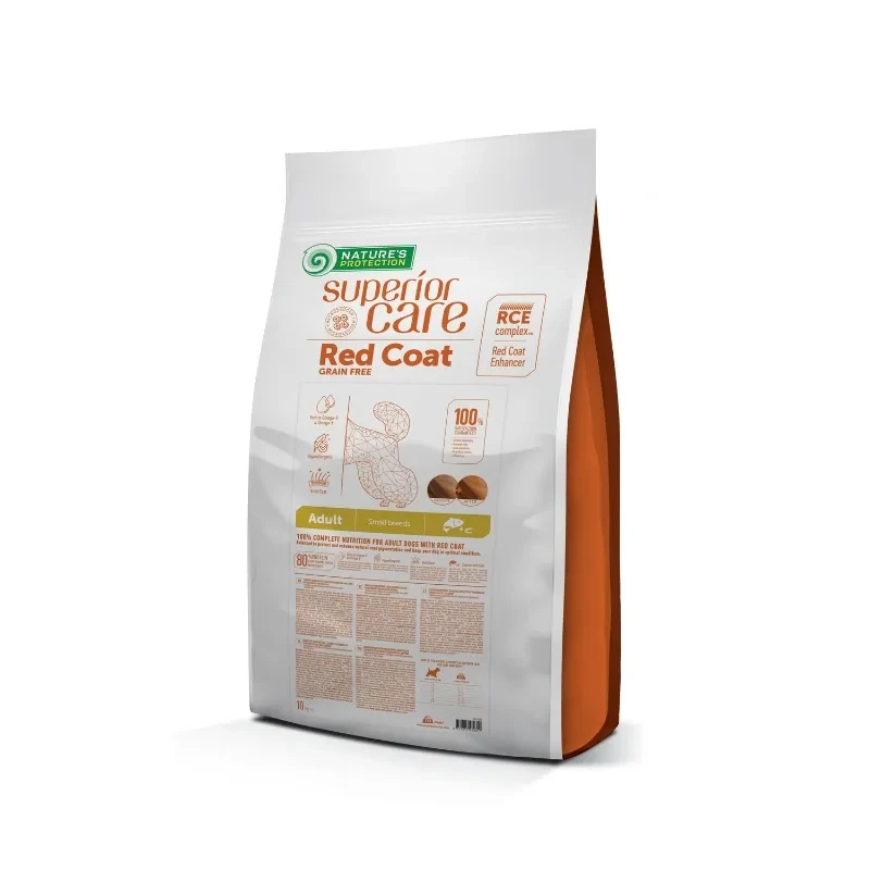 Nature'S Protection Suva Hrana Bez Žitarica Za Odrasle Pse Sa Crvenom Bojom Dlake 10Kg
