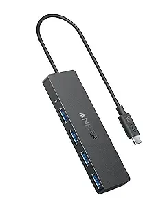 Anker Adapter Data Hub USB-C, 4u1, 5Gbps, Crni