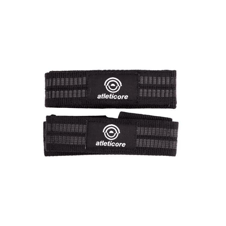 ATLETICORE GURTNE Bandaže za dizanje tegova LIFTING STRAPS, Crne