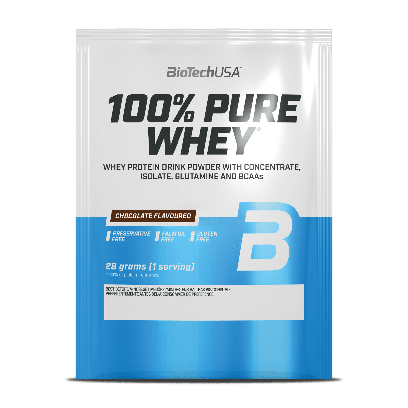 BIOTECHUSA Protein 100% Pure Whey, 28g, Čokolada
