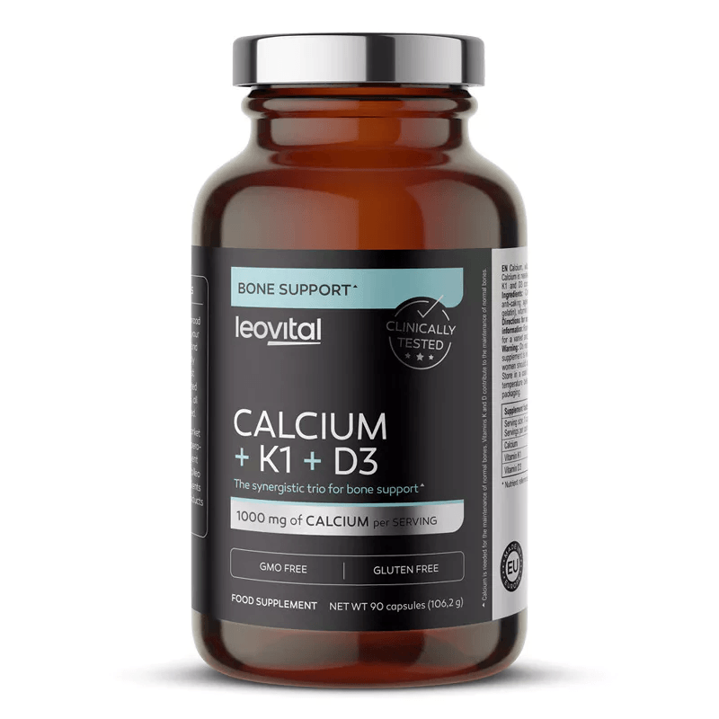 LEOVITAL CALCIUM + K1 + D3, 90 KAPSULA