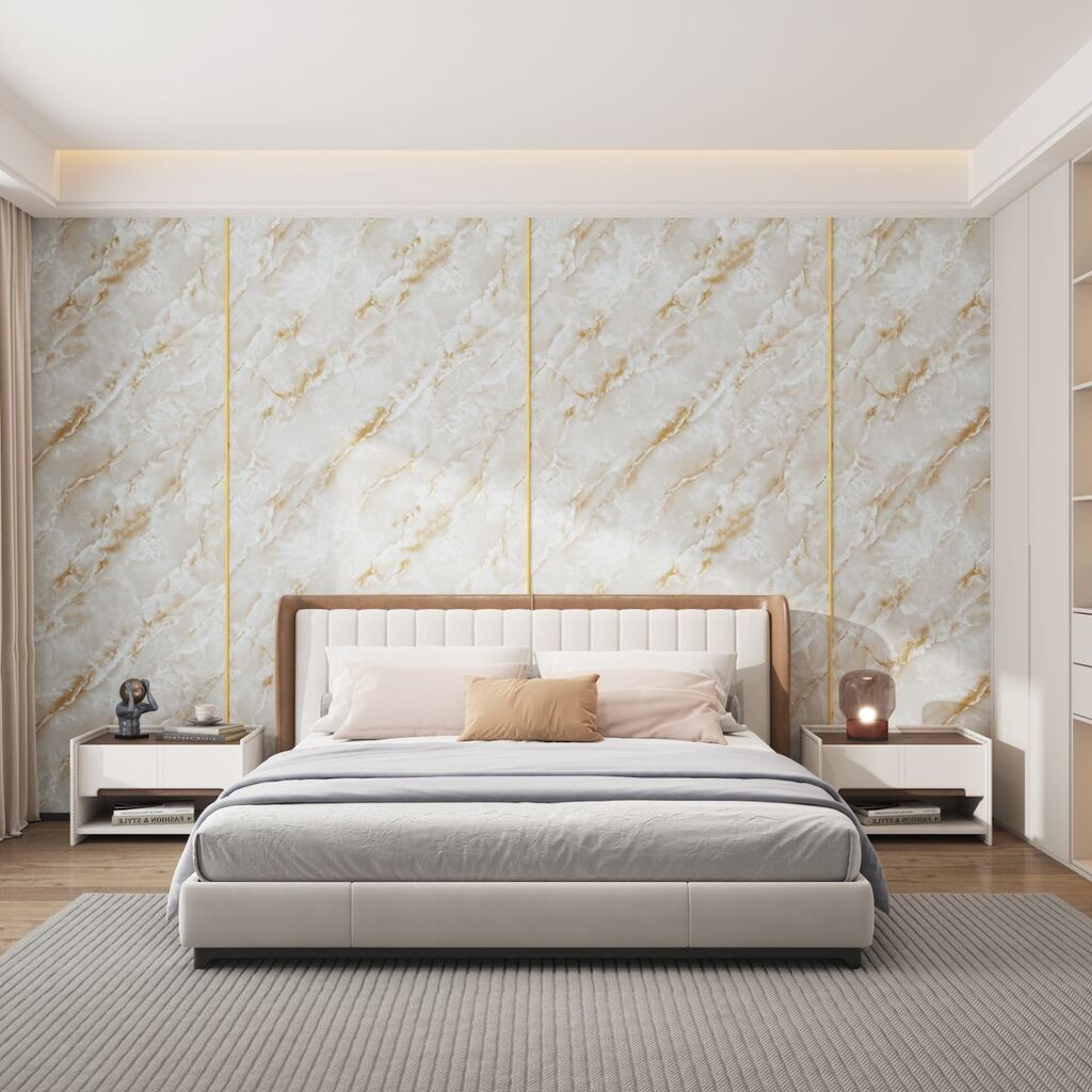 Tapeta Samoljepljiva Panel Zidna Obloga 60Cm.X 2.8 Metara X 2.5 Mm Debljine Fc7023-3 Tamna Boja, Bež