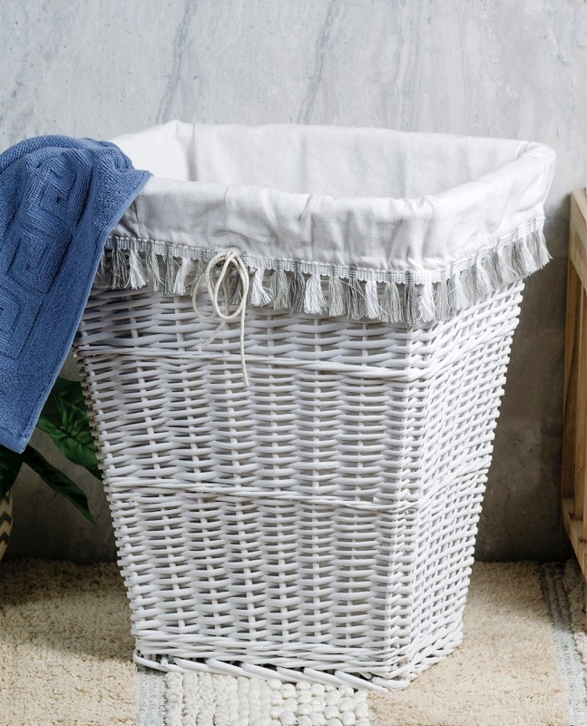 Korpa Za Veš  Od Pruća Bijela 47X36X53 Bijela