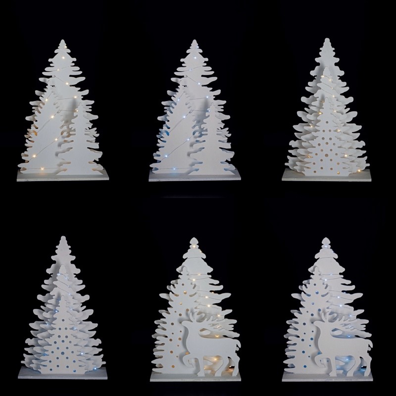 Vog.Ukras Drveni Svjetleci 25Led A3M2C 32X11X50 72415