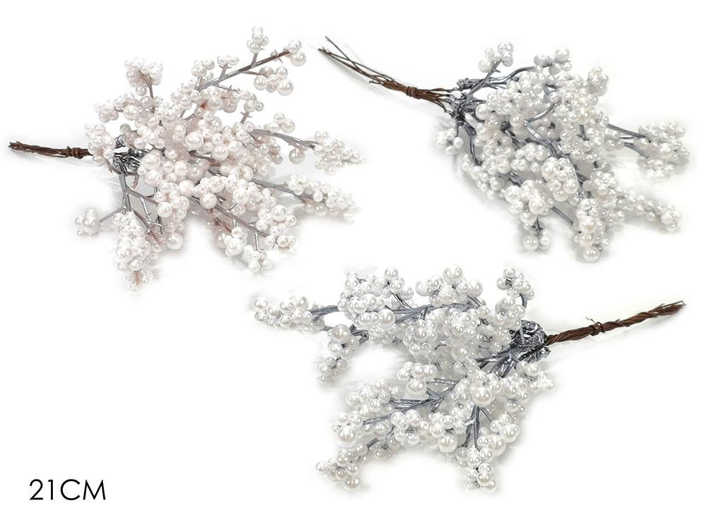 Cvijet 21Cm Bijeli 3Ass 428307 Bijela