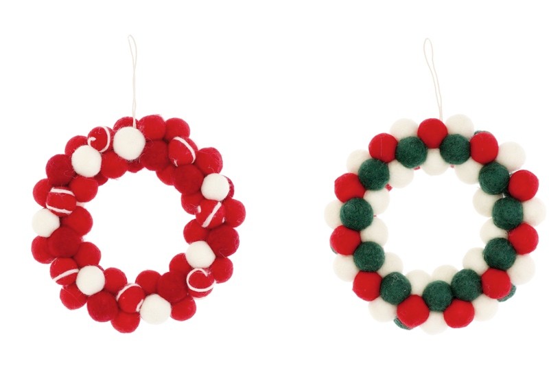 Novogodišnji Vijenac Sa Kuglicama A2Col D23Xh8 87216