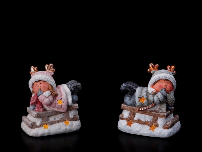 Novogodišnji Ukras Djecak/Djevojcica Svijet. 2M 30X28H32 86260