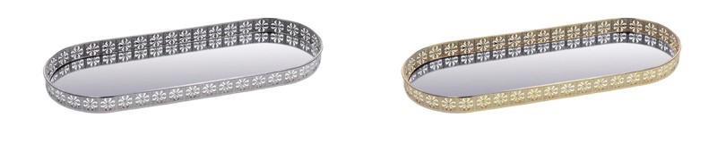 Metalna Ovalna Tacna  Cm385X15 83602