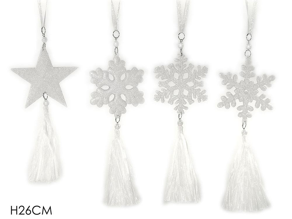 Novogodišnji Ukras  H26Cm Glitter Bijeli 442543 Bijela