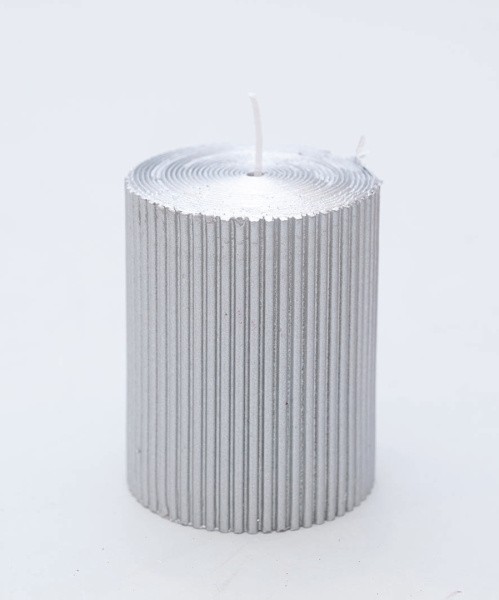 Svijeća Cm.7X9H  Siva Ac14278 Siva