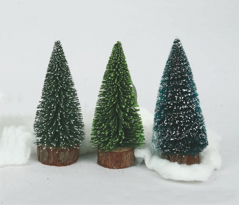 Novogodišnja Jelka Na Drvenom Stalku Cm.16 Pr22149