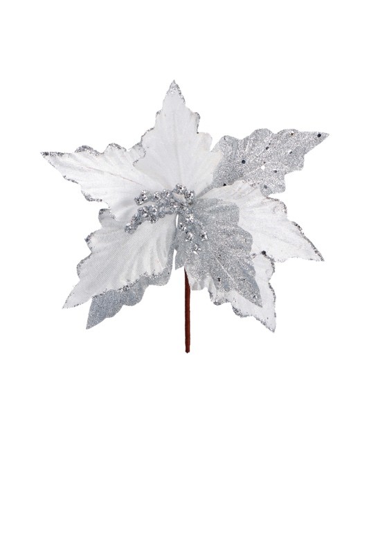 Novogodišnji Cvijet Bijeli  Diam22Xh23 71920 Bijela