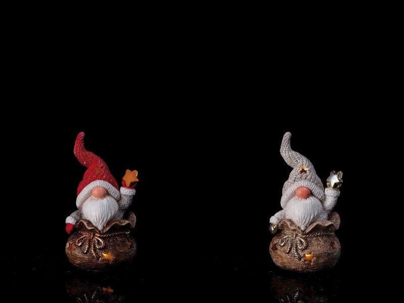 Novogodišnji Ukrasdjeda Mraz Svijetleci 2C 10X10H19 86246