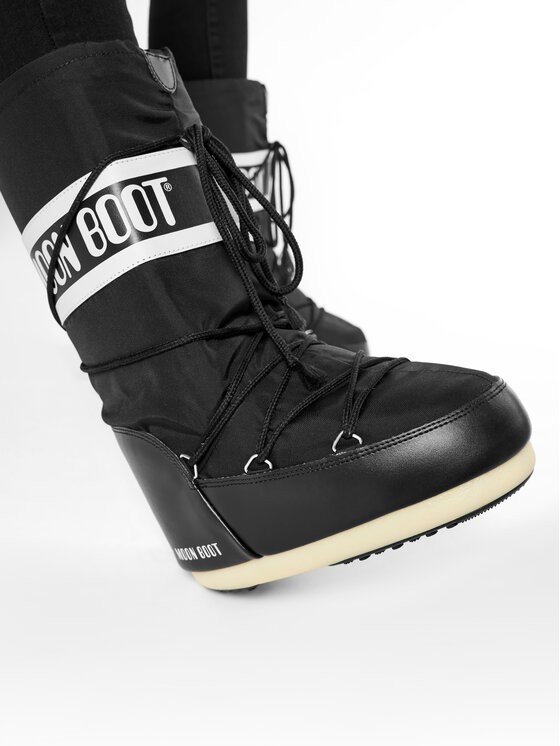Moon Boot Nylon čizme ženske, Crna