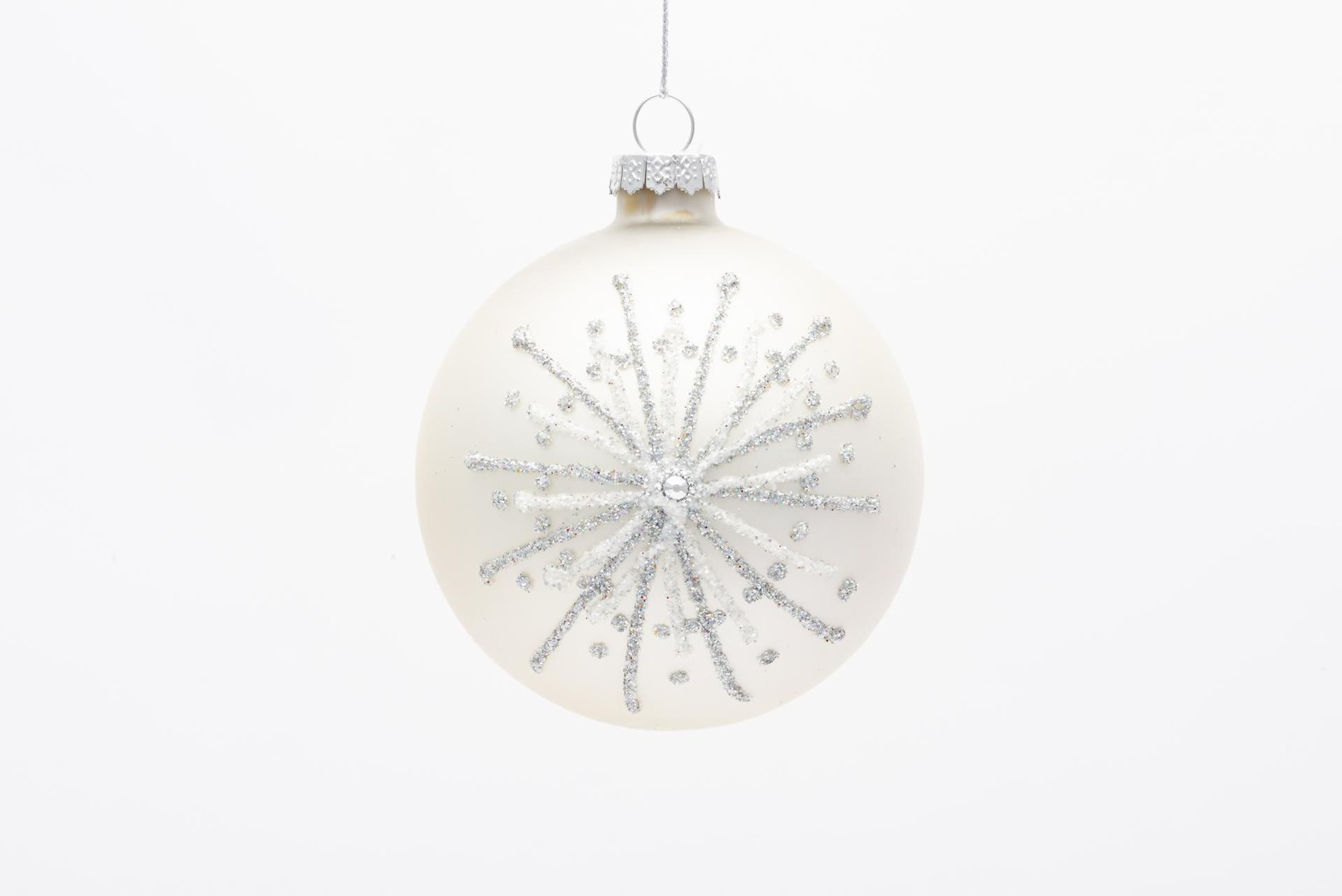 Staklena Kugla Za Jelku  Srebrna  8 Cm Ebv645146 Srebrna Boja