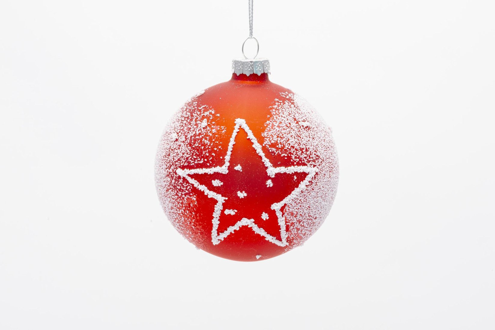 Staklena Kugla Za Jelku  Crvena  8 Cm Ebv645047 E Crvena