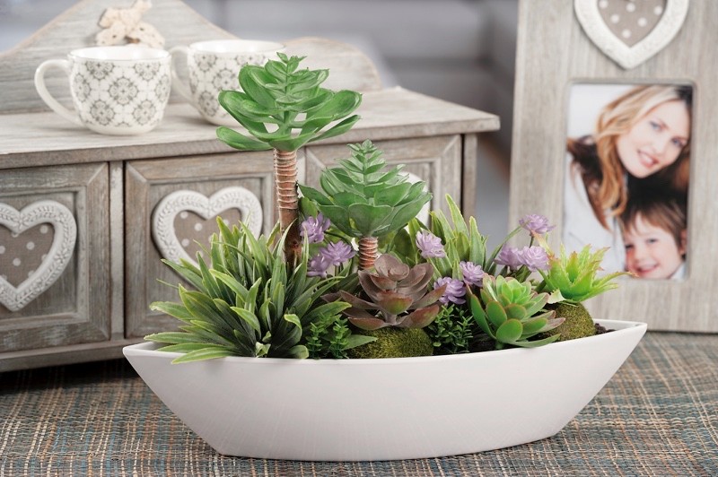 Plastično Cvijece U Saksiji  31X11Xh20