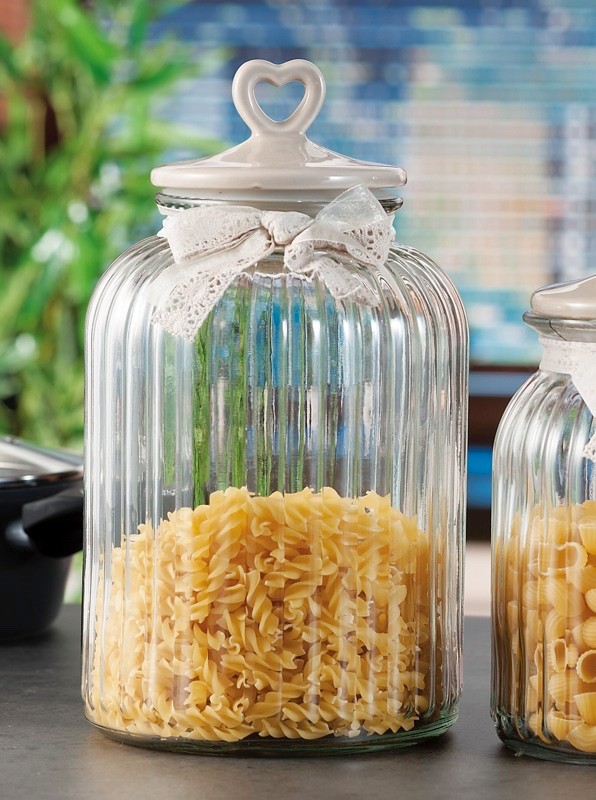 Staklena Posuda Sa Poklopcem Diam17Xh33