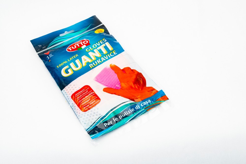 Rukavice 1 Par  Lateks M Crvene Crvena