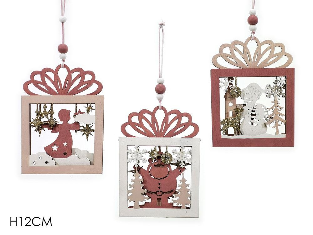 Novogodišnji Ukras Na Kacenje  Rozi 423101 Roze