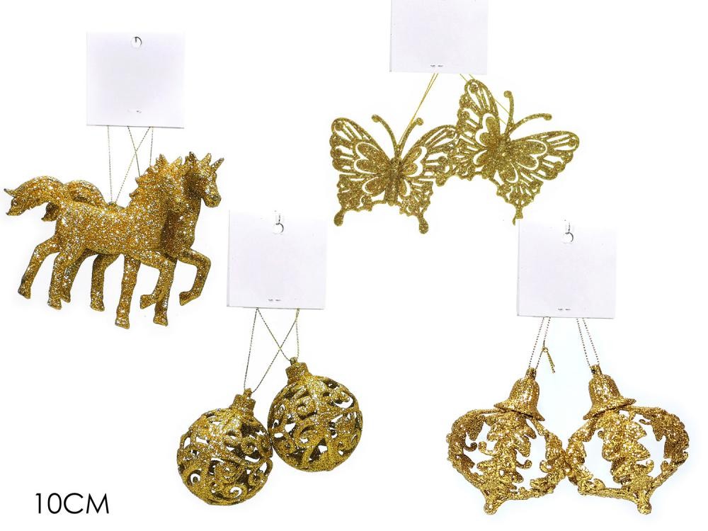 Novogodišnji Ukras Zlatni/Gliter Zlatna Boja