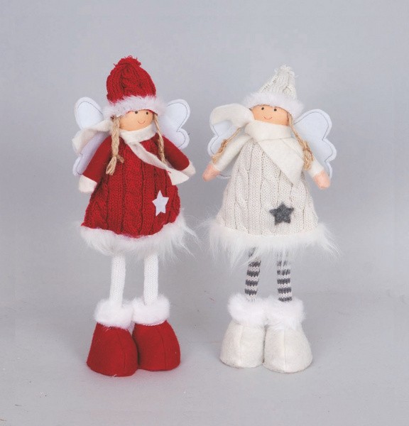 Novogodišnja Figura Djevojcica/Andjeo Cm.30  Ac11841