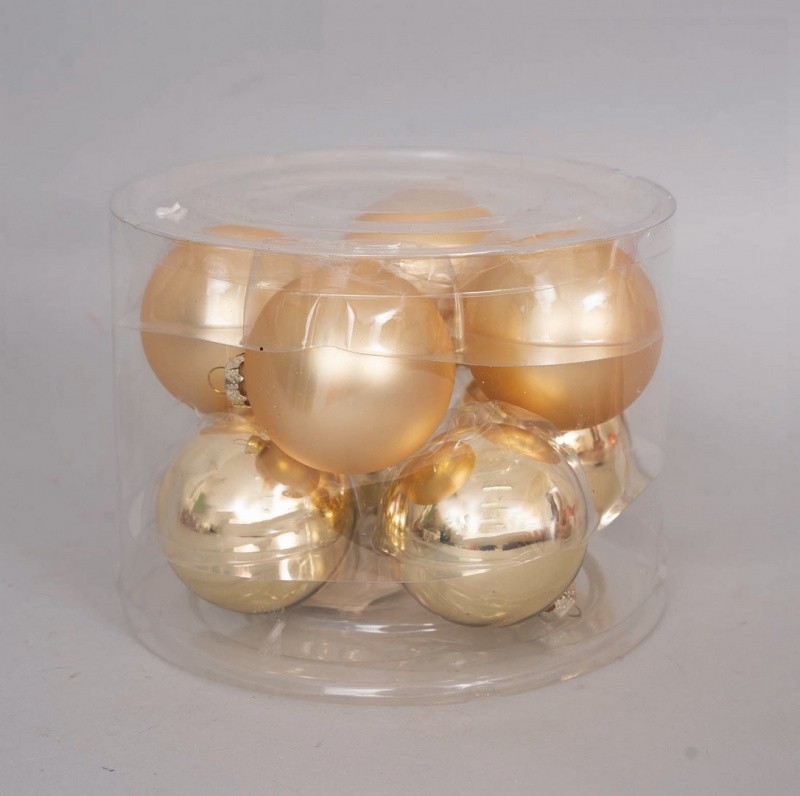 Novogodišnji Kugle U Setu  Zlatne Mm.70 Vt97024 Zlatna Boja