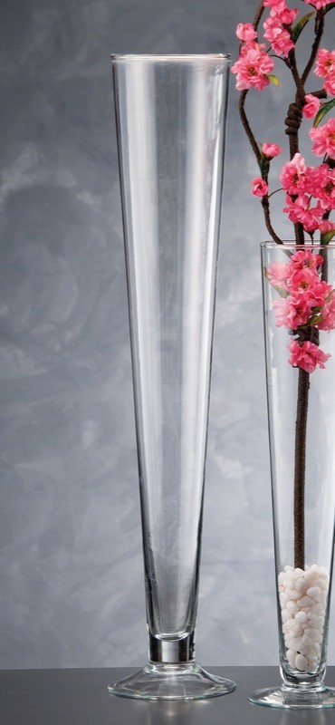 Staklena Vazna   Diam14Xh70 94367