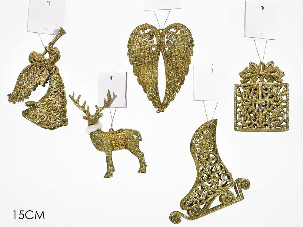 Novogodišnji Ukras Zlatni/Gliter Zlatna Boja