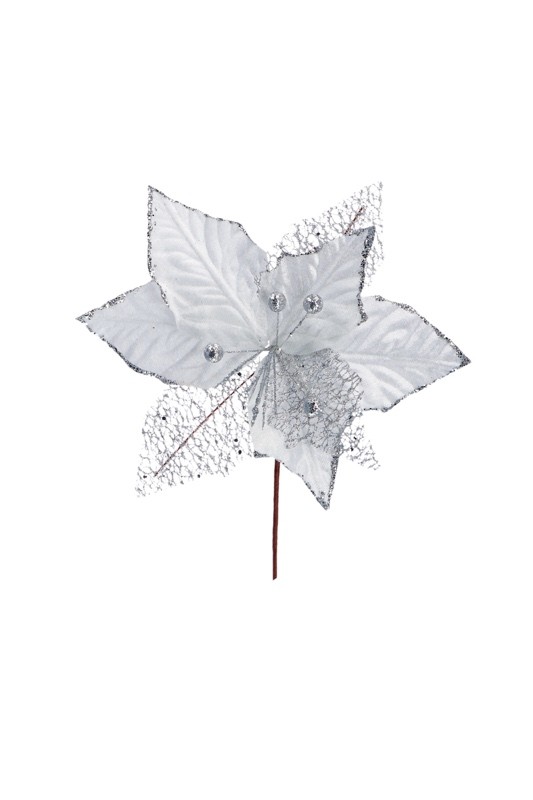 Novogodišnji Cvijet Bijeli Diam27Xh34 71925 Bijela