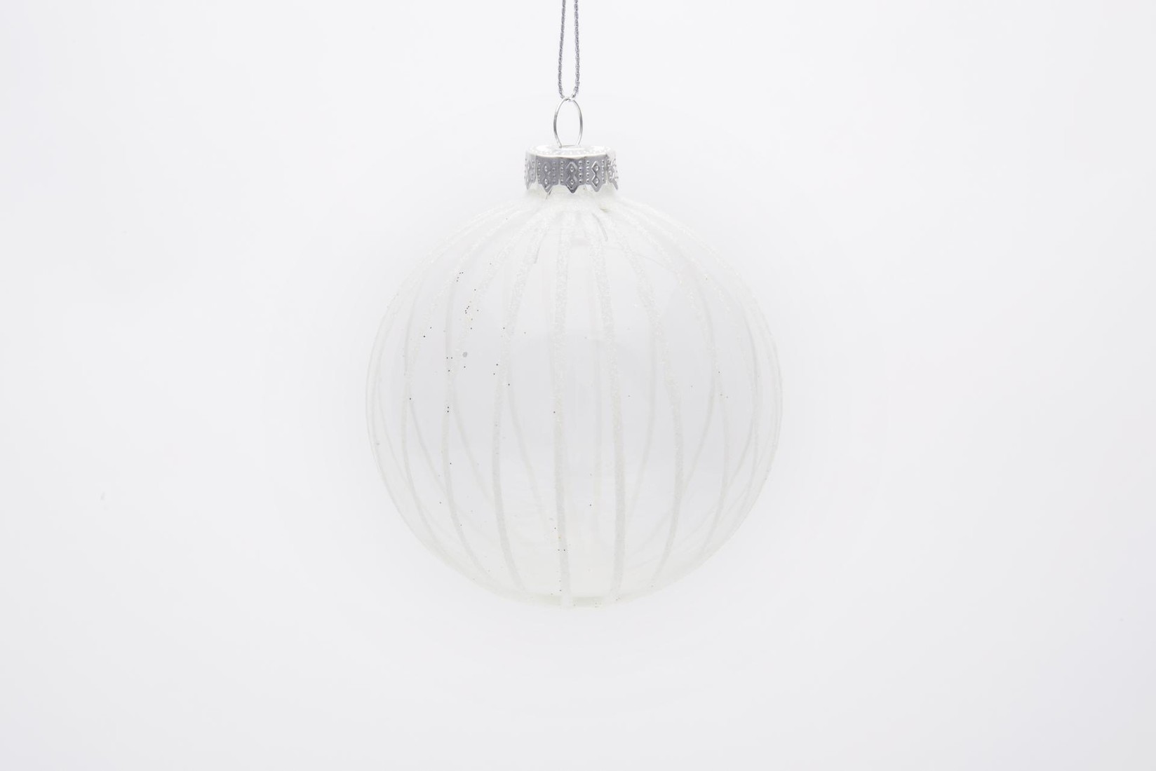 Staklena Kugla Za Jelku  Bijela  8 Cm Ebf645298 E Bijela