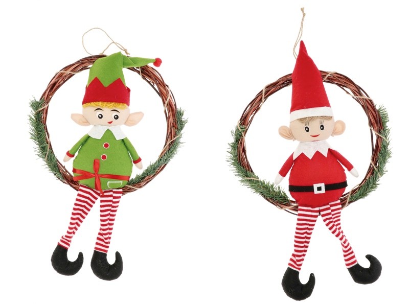 Novogodišnji Ukrasvilenjak Sa Vijencem A2M Cm33X45 87184