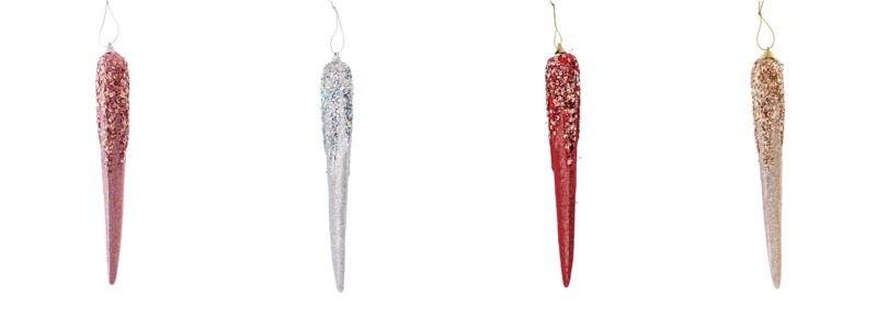 Novogodišnji Ukras Ledenica Ass4Col Diam25Xh26 71717