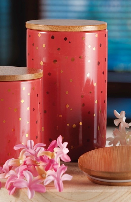 Porcelanska Zdjela Sa Poklopcem Od Bambusa   D10Xh17