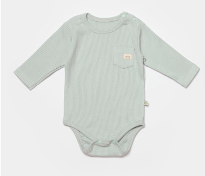 BiOrganic Bodi za bebe dugi rukav, Zeleni