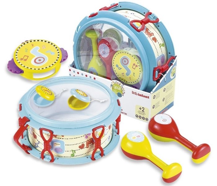 Infunbebe Moj prvi bubnjevi igračka za bebe,2g+, Plava