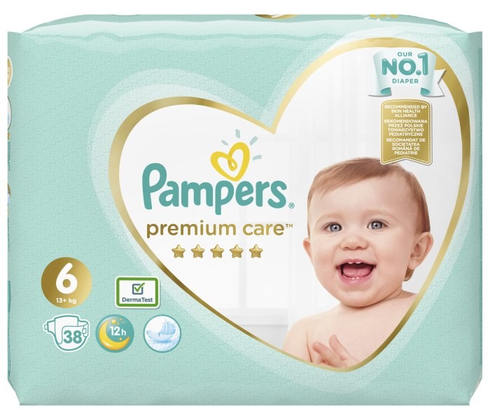 PAMPERS Premium Care pelene 6 13+ kg 38/1
