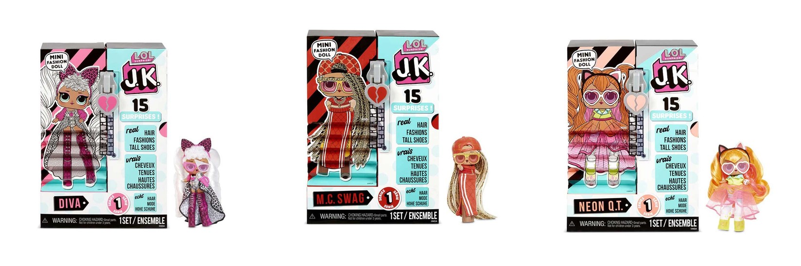 Lol Igračka surprise jk doll asst, Šarena