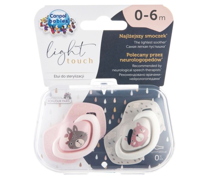 CANPOL BABIES Silikonska lutka za bebe Bonjour Paris 0-6M 2/1 pink