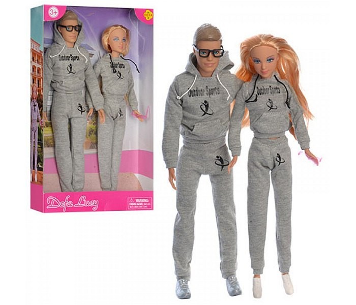 Defa Igračka lutka  Lucy i Kevin Siva