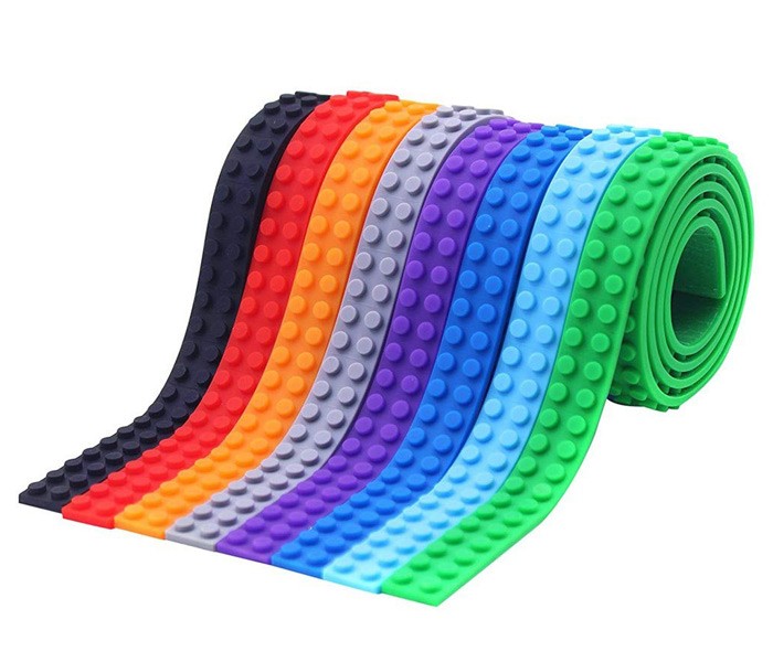 Best luckIgracka gumena podloga za kocke u obliku trake,Šarena