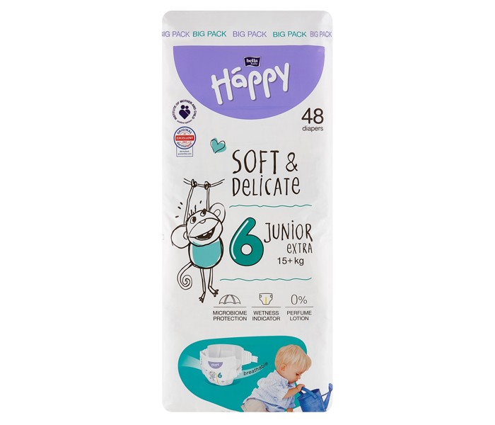 BELLA BABY HAPPY Pelena bella happy baby JUNIOR EXTRA, Bijela